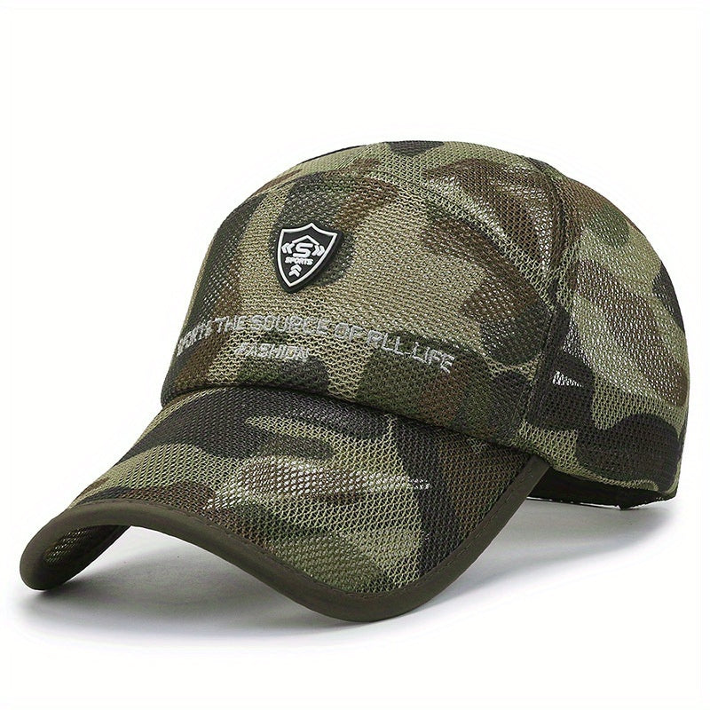 Men's Breathable Mesh Baseball Cap Sunscreen Fishing Cap