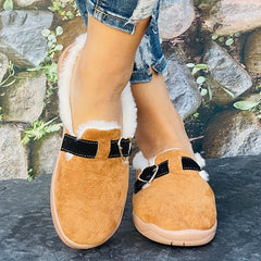 Women's Snow Boots Warm Slippers Love Decoration
