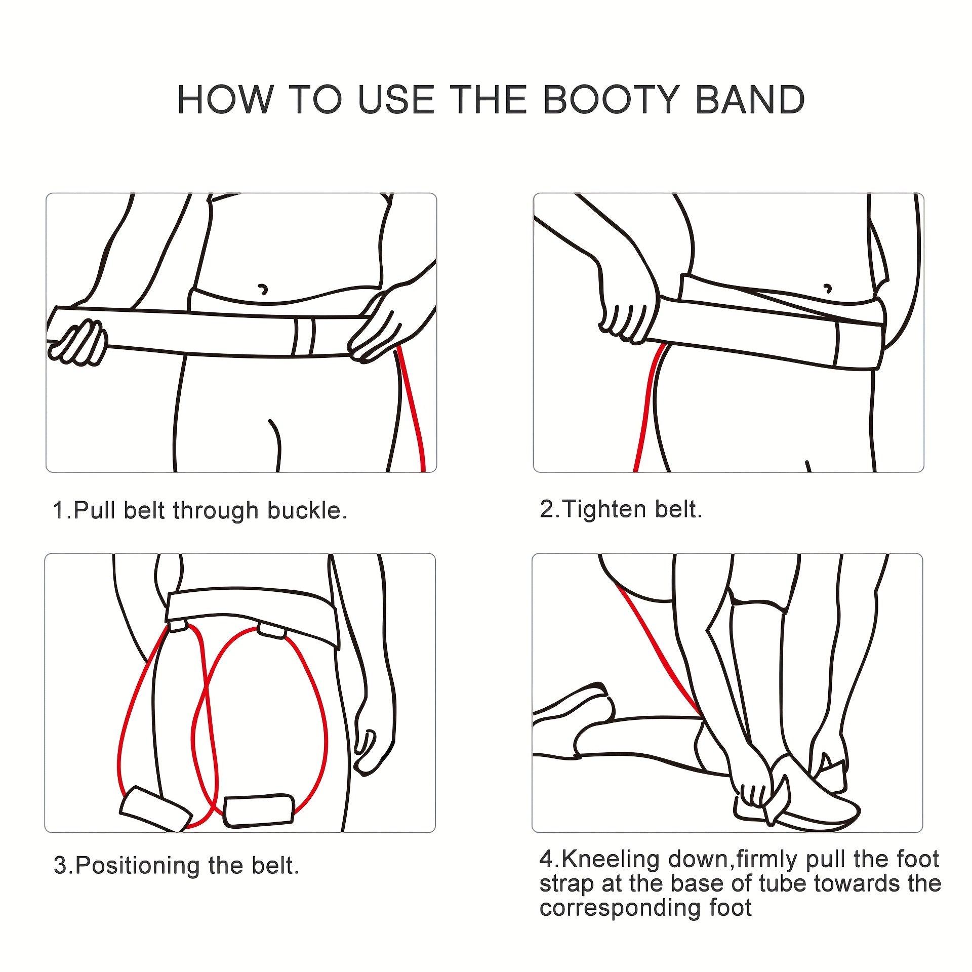 Waist Booster Belt Leg Swimming Training Hip Puller