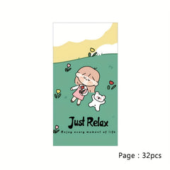32pcs TN Collage Book Half Sugar Girl Series Cartoon Journal
