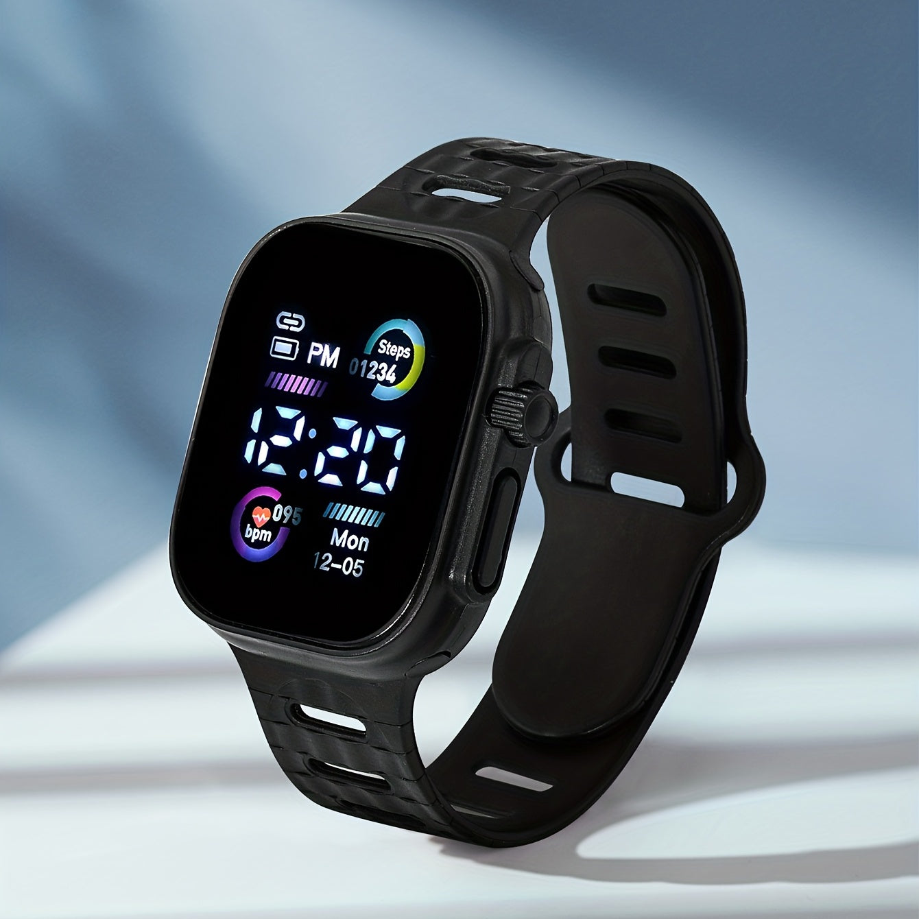 LED Square Electronic Watch Decorative Accessory Holiday Gift For Kids