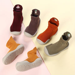 Baby Boy's High Top Knit Shoes Slip On Sock Shoes