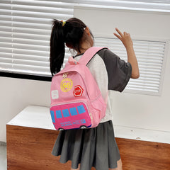 Car Pattern Kids Backpack Waterproof School Bag for Boys Girls