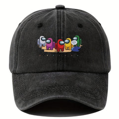 Cartoon Print Baseball Cap Outdoor Sun Hat For Men And Women