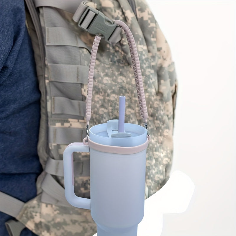 Water Bottle Carrier Strap Colorful Water Cup Handle For 10-40oz Water Cup