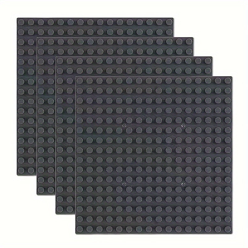 4pcs 16x16 Building Block Base Plate Compatible With Main Brands