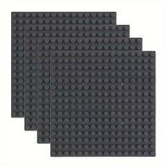4pcs 16x16 Building Block Base Plate Compatible With Main Brands