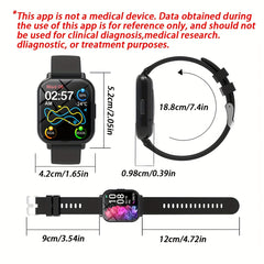Unisex Smartwatch with 100 Sports Modes & Music Control