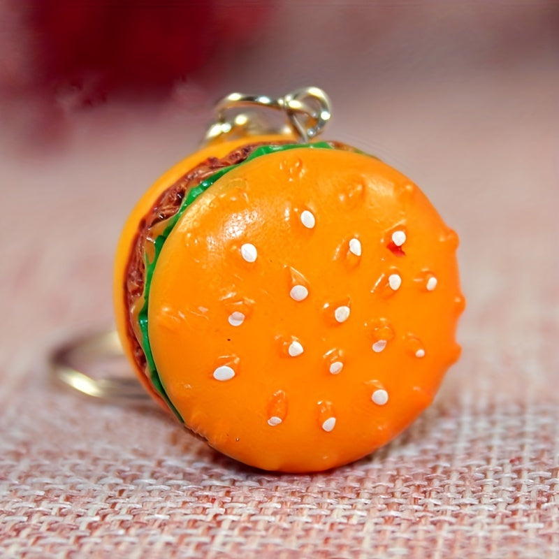 Hamburger Keychain Cartoon Food Car Keychain Bag Keychain