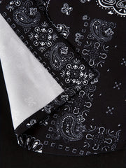 Men's Retro Flower Print Short Sleeve Shirt