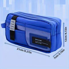 Large Capacity Pencil Case Handheld Stationery Bag for School Office