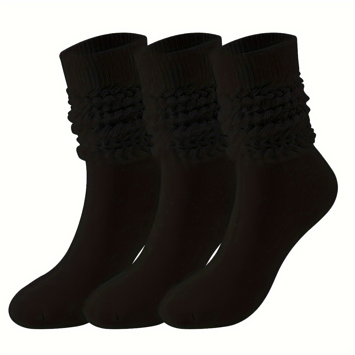 Men's Candy Crew Socks Breathable Comfy Casual Unisex Socks - 3 Pairs