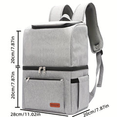 Portable Backpack with Thermal Insulation for Cold Beverages