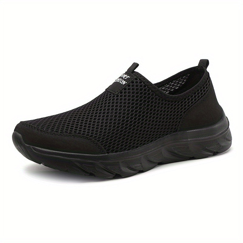 Men's Mesh Slip-on Sneakers Lightweight Athletic Shoes