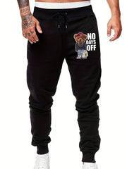 Men's Bear Print Joggers Pants Spring Summer Autumn Wear