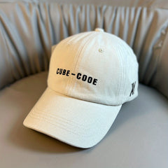 Letter Embroidery Baseball Cap Unisex Solid Casual Sun Hat Couple Dad Hats