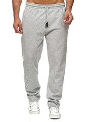 Men's Solid Fleece Loose Sports Pants - Small & Order Size Up