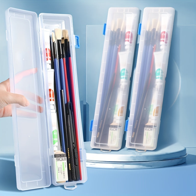Long Paintbrush Holder Storage Box Watercolor Pen Container