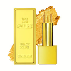 Golden Bar Lipstick Waterproof Long Lasting Metallic Shimmers