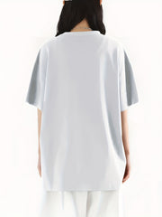 City View & York Letter Print Crew Neck Casual T Shirt