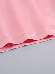 Letter Embroidery Satin Night Robe With Belt Women's Sleepwear