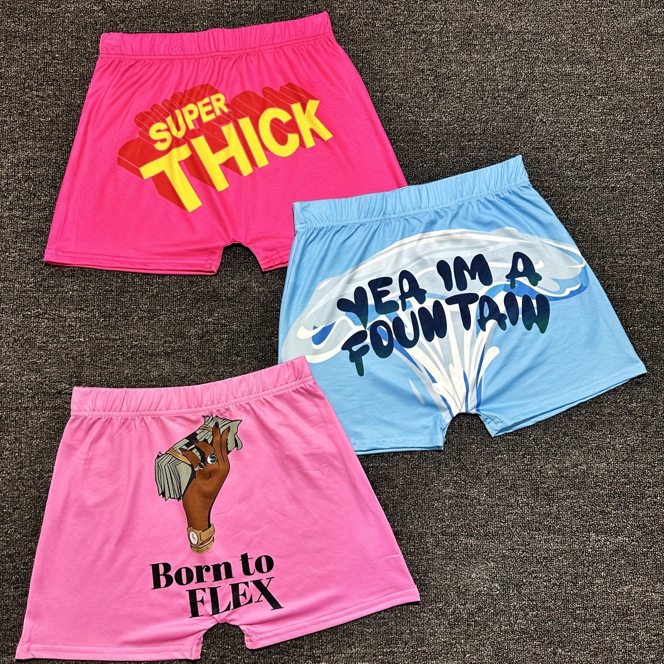 3 Packs Colorblock Yoga Shorts for Women