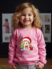 OERYUI Christmas Baby Graphic Sweatshirt Comfy Pullover Kids Clothes Gift