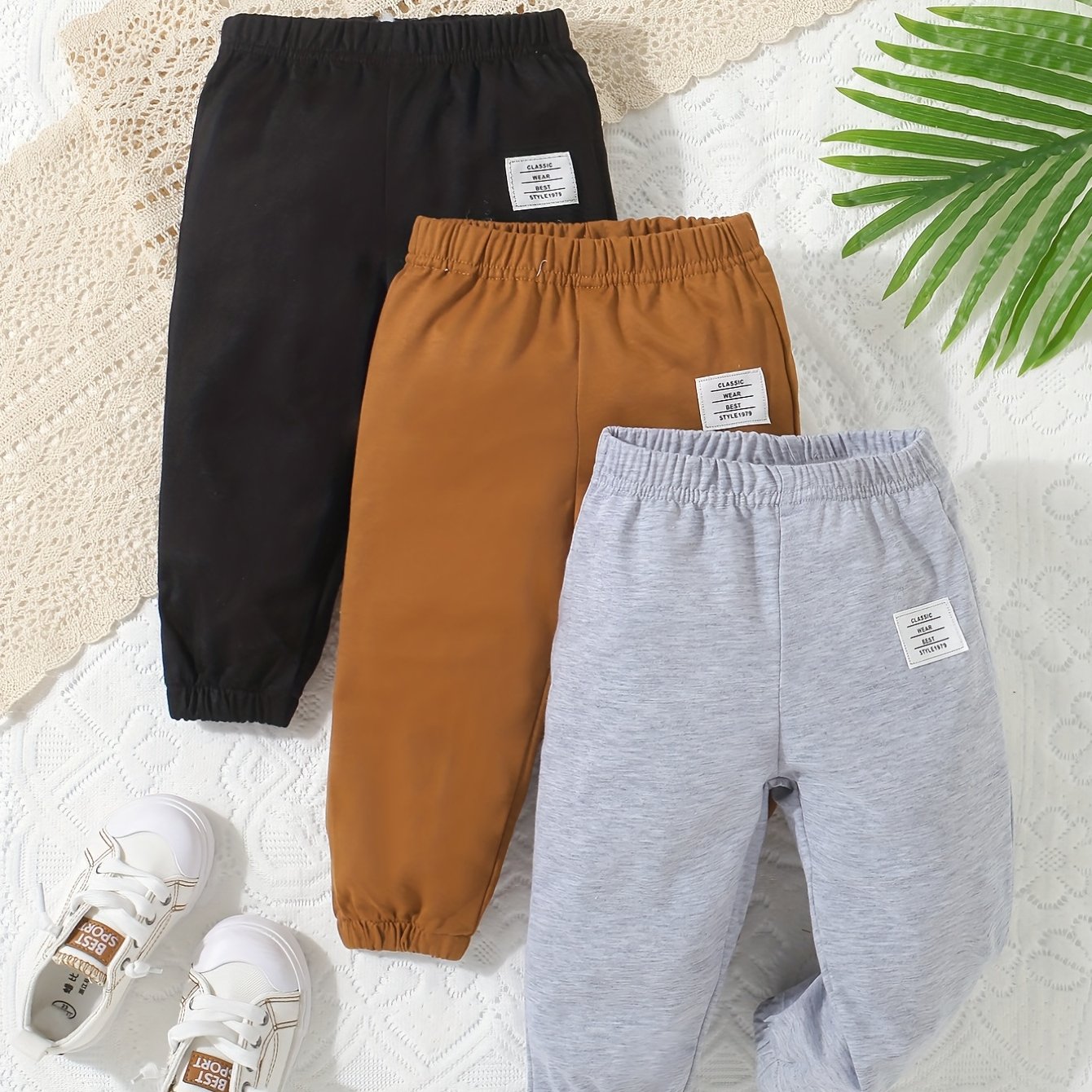 Boys Multicolor Pants Set Comfy Casual Trousers Outfit
