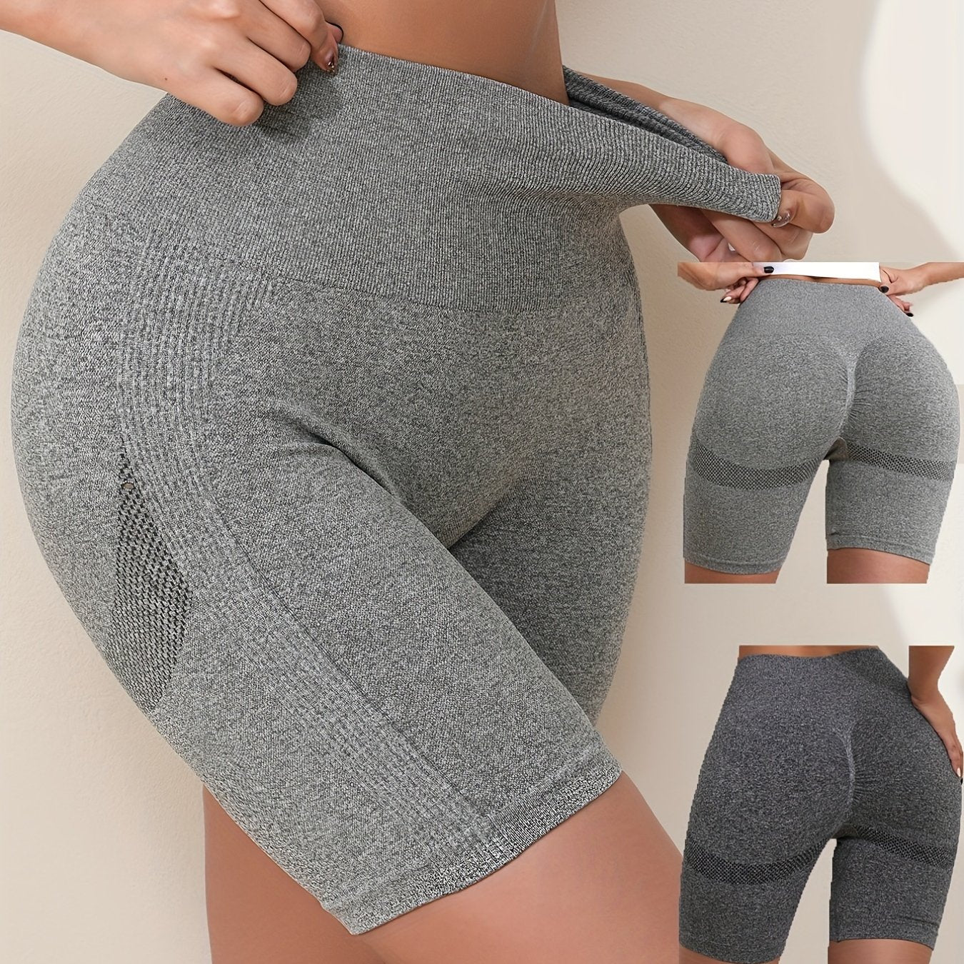 High Waist Butt Lifting Biker Shorts for Women