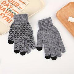 Winter Knit Gloves Cycling Gloves Coldproof Touch Screen Warm Gloves Men Women