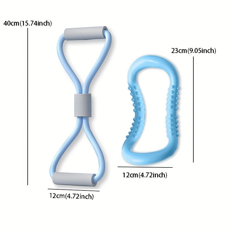 Yoga Stretching Band & Ring Set for Back & Shoulder Opening