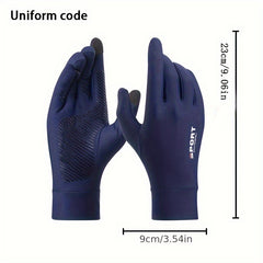 Outdoor Sunscreen Gloves Ice Silk Thin Style Non-slip Gloves
