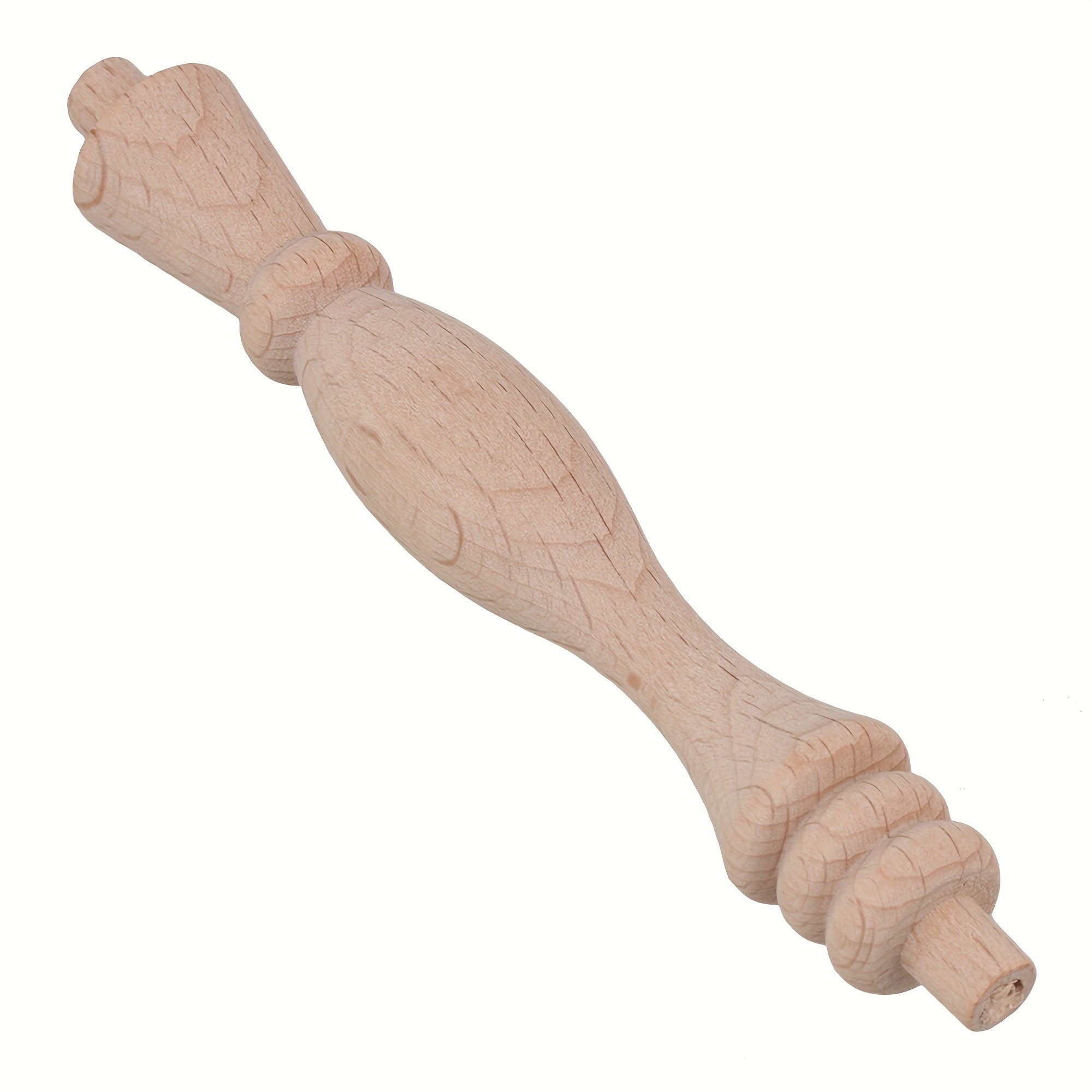 4pcs Solid Wood Porch Bridge Unpainted Wood Craft Spindles Baluster