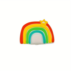 Silicone Rainbow Teether Beads for Healthy Gum Growth