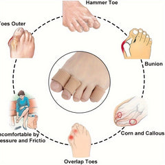 26pcs Toe Cushion Tube Toe Tubes Sleeves Gel Corn Pad Protectors 3 Sizes