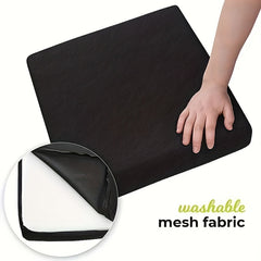 Foam Seat Cushion Chair Pad with Washable Cover for Lower Back Pain Relief