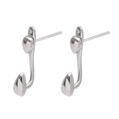 Retro Water Drop Ear Studs Men's Earrings Hip Hop Style