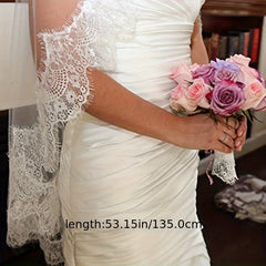 Lace Veil Bridal Headscarf Muslim Hijab for Party Decoration Headwear