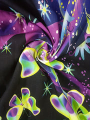 Men's Butterfly & Flower Print Casual Shirt