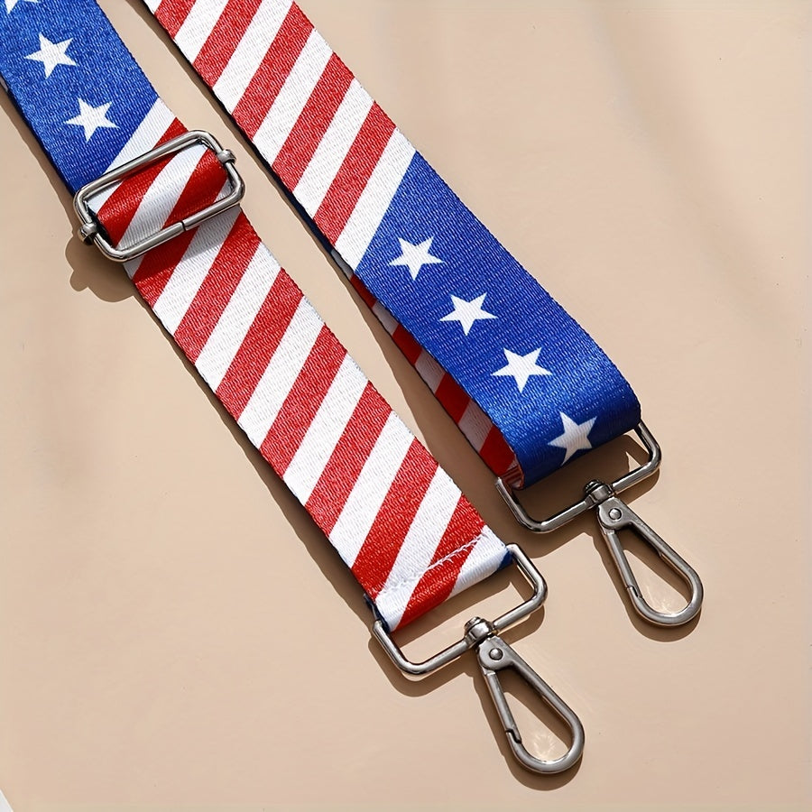 Adjustable Strap American Flag Shoulder Bag