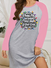 Christmas Nightdress Women's Tee Sleep Dress