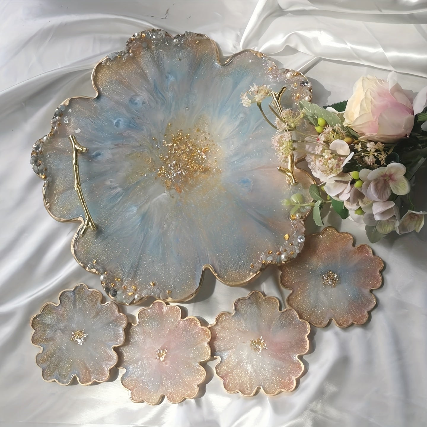 Large Resin Tray Mold & Coaster Molds for Resin Casting