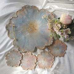 Large Resin Tray Mold & Coaster Molds for Resin Casting