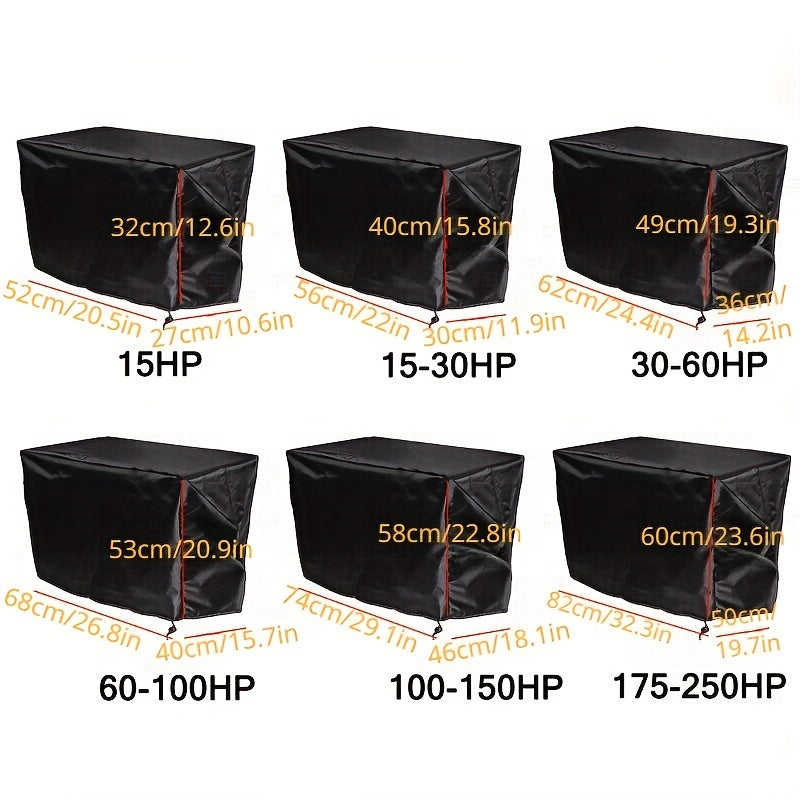 Boat Motor Engine Cover 210D Oxford Cloth Sunscreen Waterproof Protective