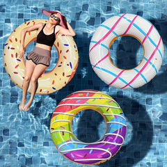 Donut Swim Rings for Pool and Beach Fun