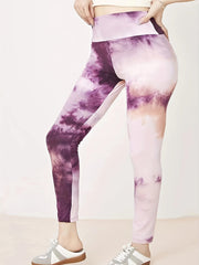 Women's Plus Tie Dye High Rise Fitness Leggings