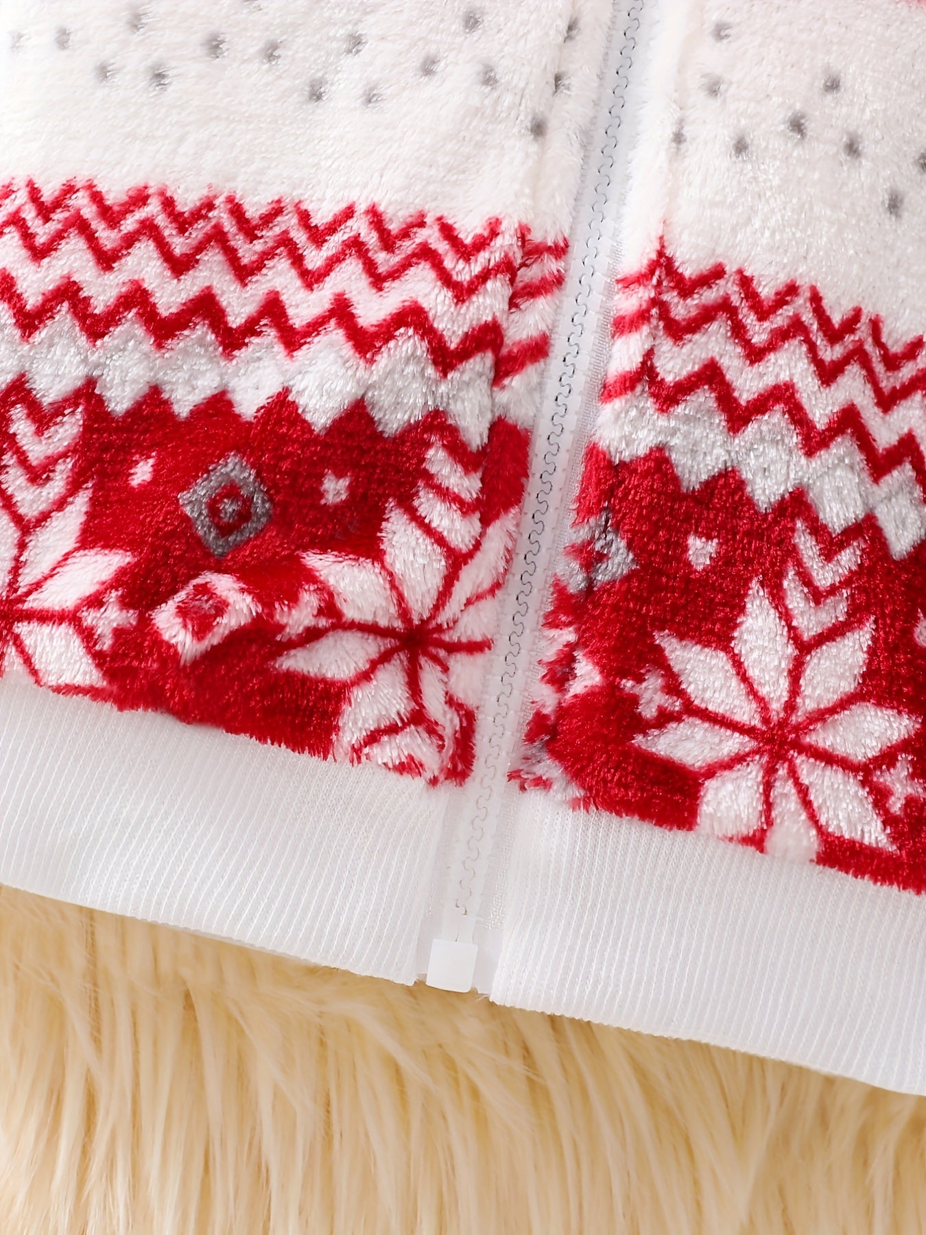 Snowflake Plush Coat for Girls - Warm & Stylish