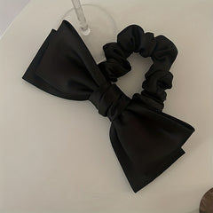 Large Bowknot Satin Scrunchies Hair Tie Hair Rope Vintage Hair Accessories
