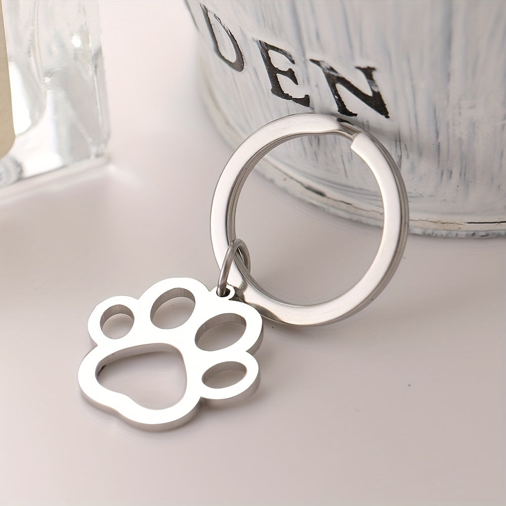 Cartoon Dog Paw Keychain - Stylish Accessory for Bags and Keys