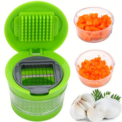 Stainless Steel Garlic Press Vegetable Cutter Kitchen Supplies